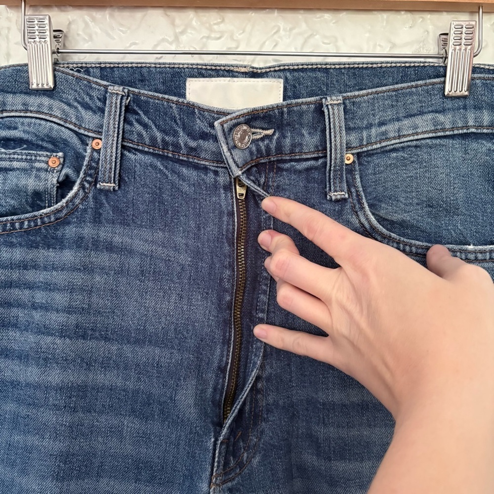 Mother High Waisted Rider Skimp Jeans Size 31 - Picture 4 of 11